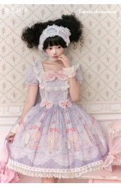 Summer Fairy Sanrio Characters Piano Apron Blouse JSKs OP and Sets(Reservation/Full Payment Without Shipping)